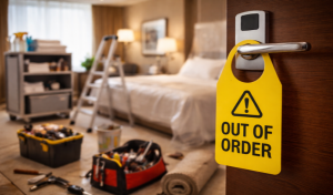 Hotelzimmer während Renovierung oder Umbau – Zimmer ist out of order