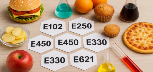 Koch prüft Zutaten und Zusatzstoffe bei der Zubereitung von Speisen in einer Profiküche